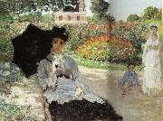 Claude Monet Camille in the Garden with Jean and his Nanny Spain oil painting artist